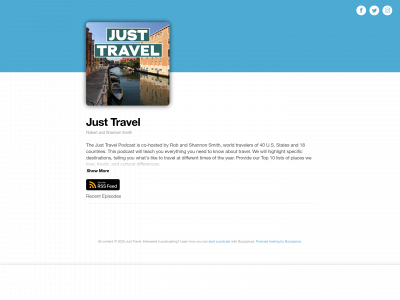 justtravelpodcast.com snapshot