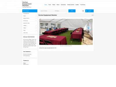 vortexequipmentrentals.com snapshot