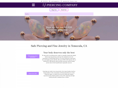 avapiercing.com snapshot