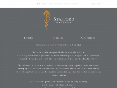 www.staffordgallery.com snapshot