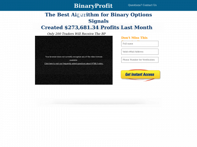 binaryprofit.co snapshot