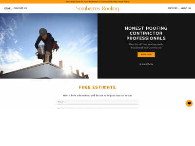 sombrerosroofing.com snapshot