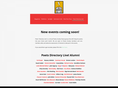 poetsdirectory.co.uk snapshot
