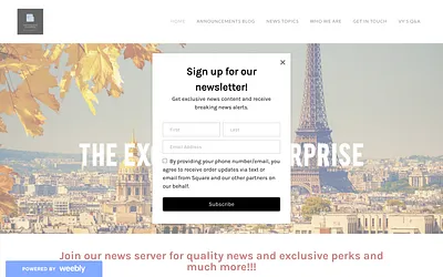exquisiteenterprise.weebly.com snapshot