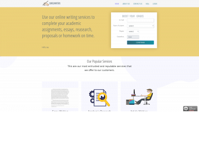 sorelwriters.com snapshot