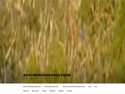 bodymindandsoulfood.website snapshot