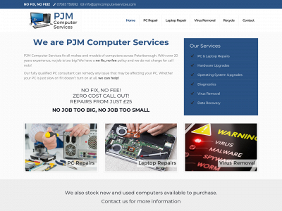 pjmcomputerservices.com snapshot