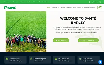santebarleypowder.com snapshot