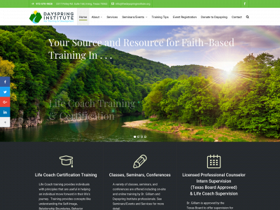 thedayspringinstitute.org snapshot