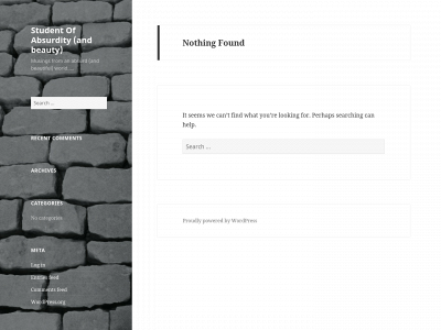 studentofabsurdity.com snapshot