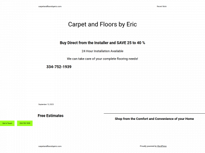 carpetandfloorsbyeric.com snapshot