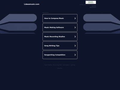 ldeeamusic.com snapshot