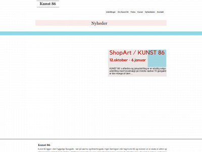 kunst86.dk snapshot