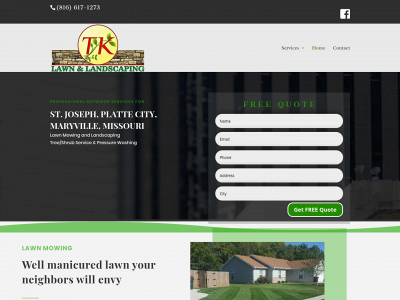 tklawnlandscaping.com snapshot