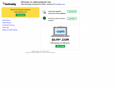 ambrosiaherb.com snapshot