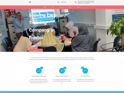 shiningcaretraining.org snapshot