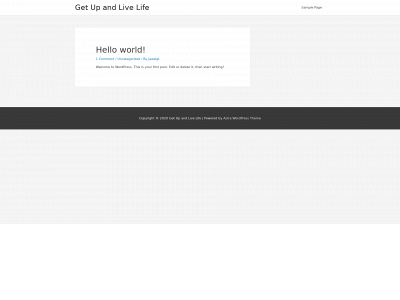 getupandlivelife.com snapshot