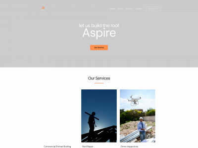 aspire-roofs.com snapshot