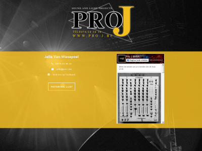 pro-j.be snapshot