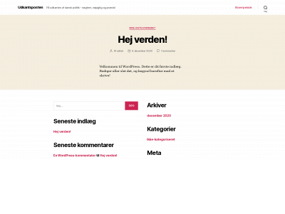 udkantsposten.dk snapshot