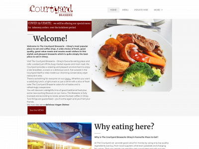courtyardbrasserie.com snapshot