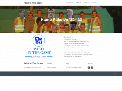 pakointhegame.be snapshot