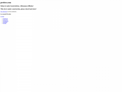 profors.com snapshot