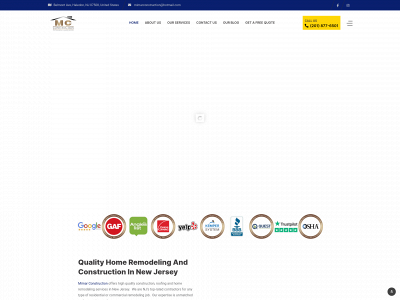 mimarconstructionllc.com snapshot