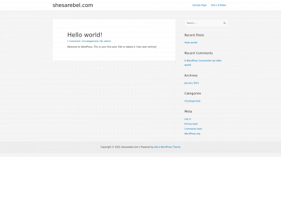shesarebel.com snapshot