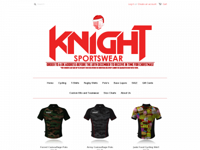 knightsportswear.com snapshot