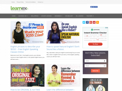 learnex.in snapshot