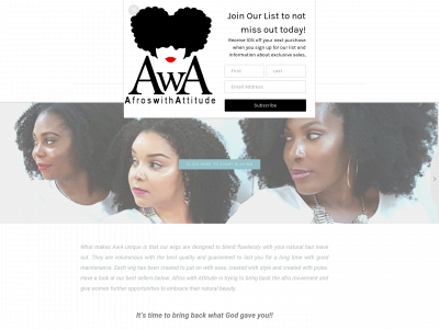 afroswithattitude.com snapshot