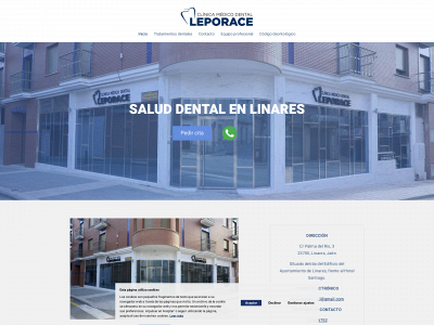 clinicamedicodentalleporace.com snapshot