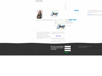 christylindsayauthor.com snapshot