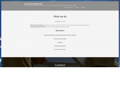 ahscustomfab.com snapshot