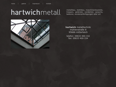 hartwichmetall.de snapshot
