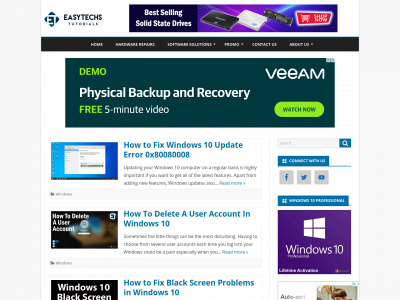 easytechstutorials.com snapshot