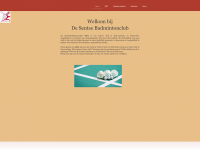 sentsebadminton.be snapshot