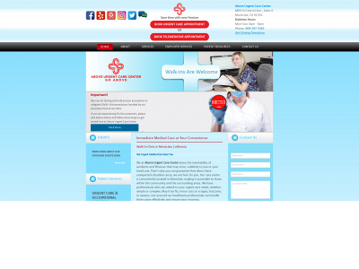 aboveurgentcare.com snapshot