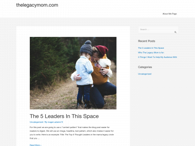 thelegacymom.com snapshot