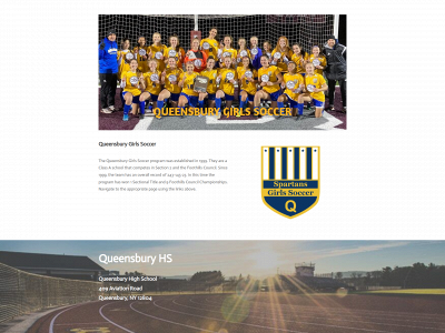 www.queensburygirlssoccer.com snapshot