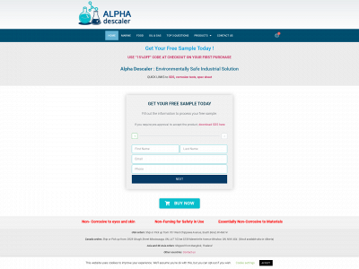alphadescaler.com snapshot