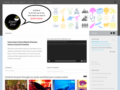 sciencysoup.com snapshot