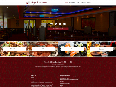 kingsrestaurant.dk snapshot