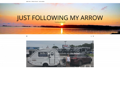 justfollowingmyarrow.com snapshot