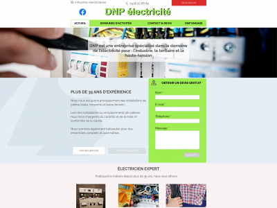 dnp-electricite.be snapshot