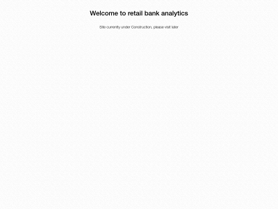 retailbankanalytics.com snapshot