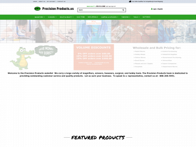 precisionproducts.us snapshot