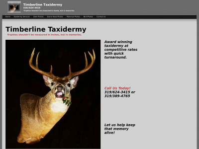 timberlinetaxidermyusa.com snapshot