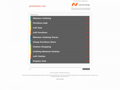 grizzlestore.com snapshot